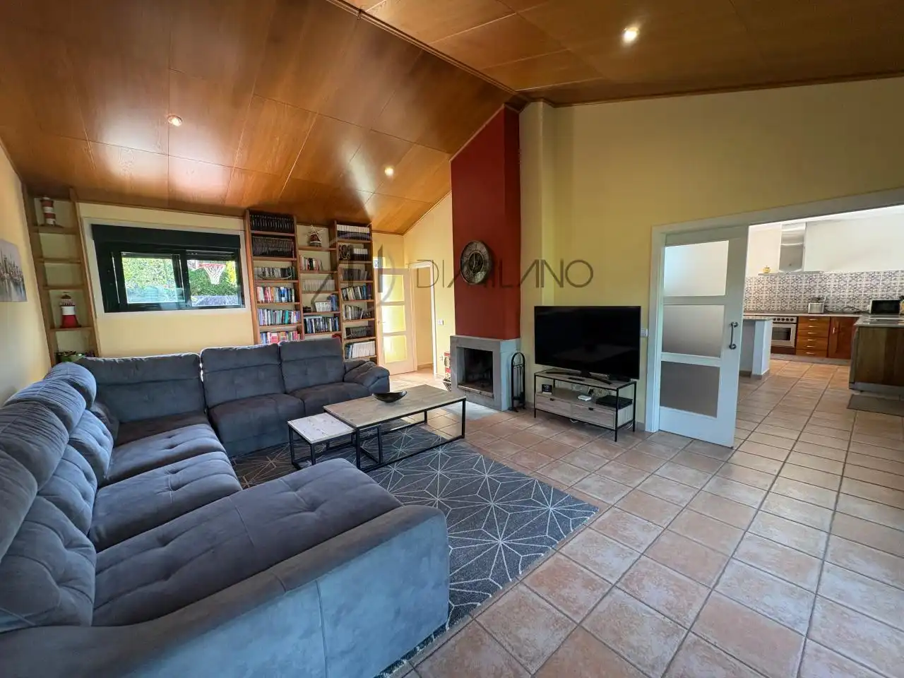 Sala de estar de Casa o chalet en venta en Poio con Calefacción, Jardín privado y Parquet