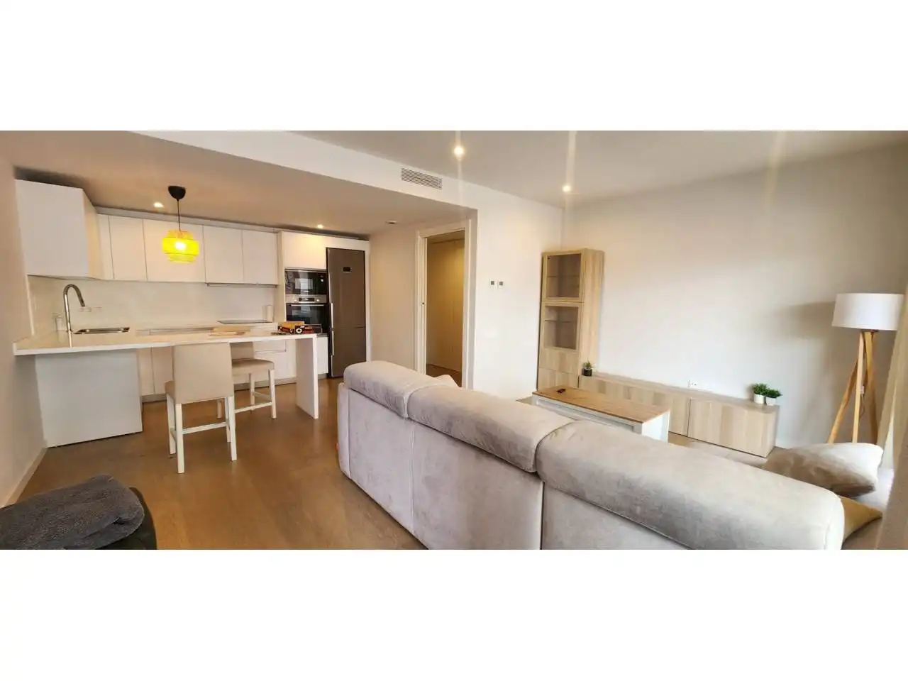 Wohnzimmer von Wohnung zur Miete in Terrassa mit Klimaanlage, Heizung und Terrasse