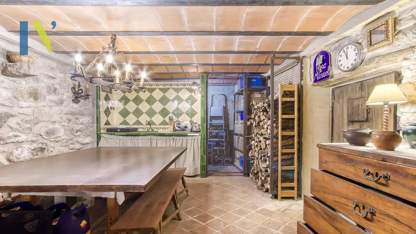 Cocina de Finca rústica en venta en Osor con Jardín privado y Terraza