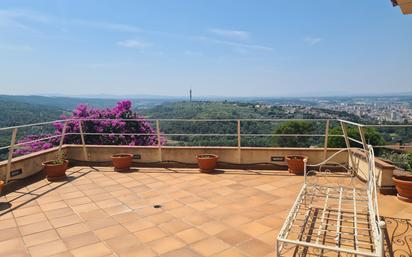 Terrassa de Casa o xalet en venda en Girona Capital amb Aire condicionat, Calefacció i Jardí privat