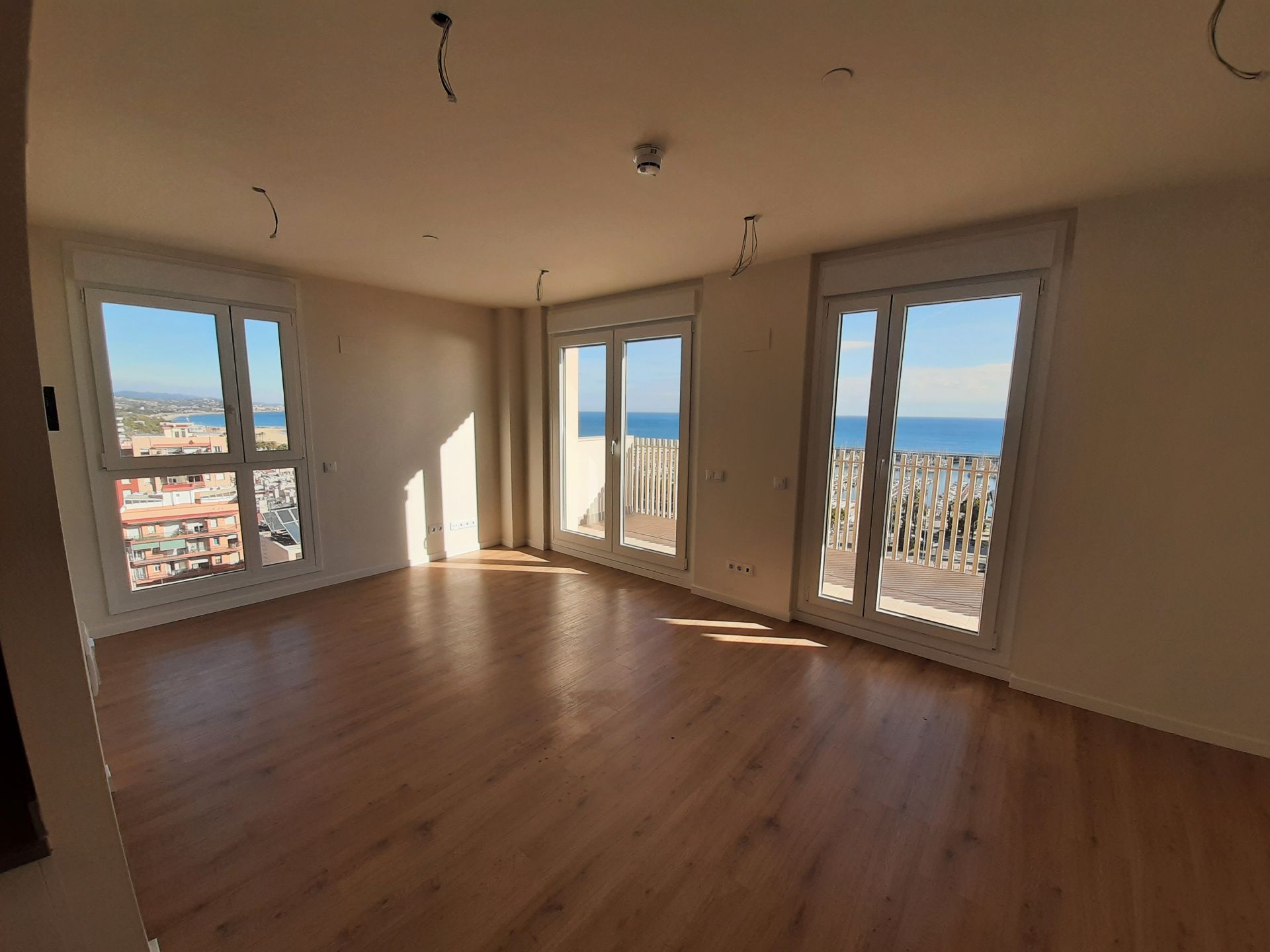 Sala d'estar de Pis de lloguer en Mataró amb Aire condicionat, Calefacció i Parquet