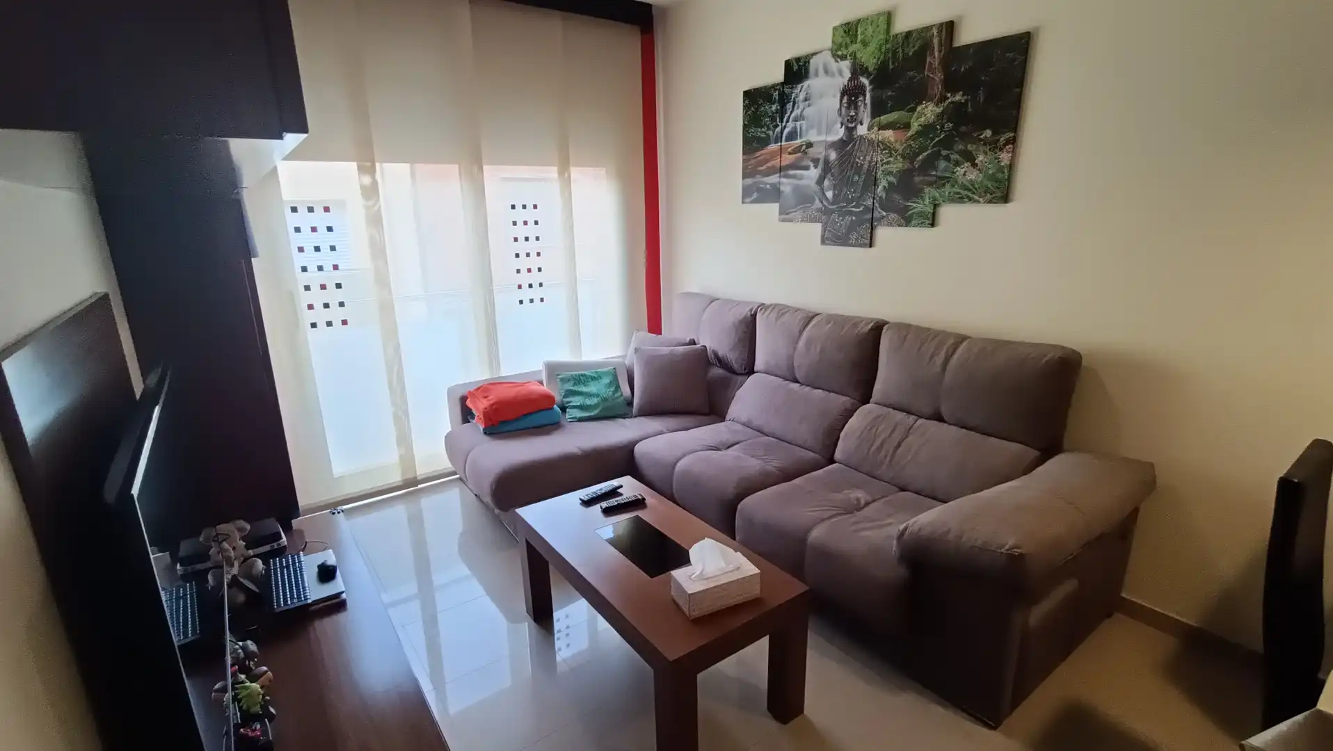 Sala d'estar de Dúplex de lloguer en Terrassa amb Aire condicionat, Calefacció i Terrassa