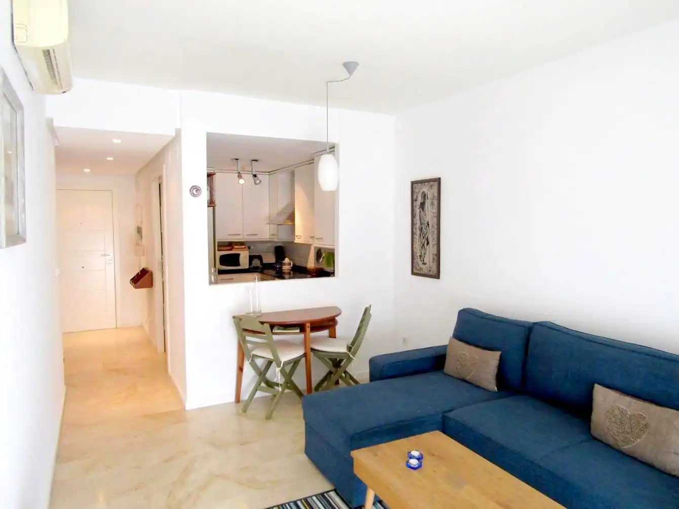 Sala de estar de Apartamento de alquiler en Altea con Aire acondicionado, Calefacción y Terraza