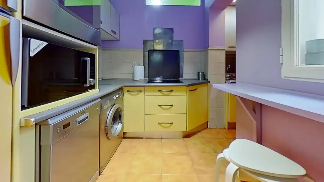 Kitchen of Apartments for rent in Madrid  with Air Conditioner and Heating