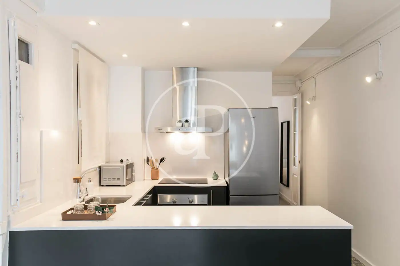 Küche von Wohnung zum Verkauf in Barcelona mit Heizung, Terrasse und Möbliert