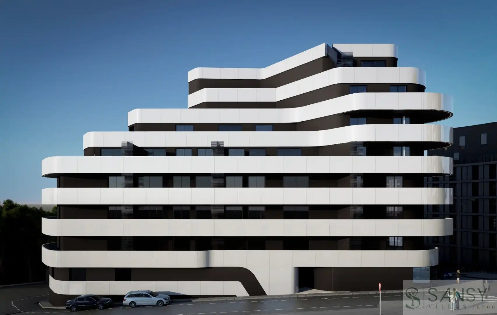 Vista exterior de Apartamento en venta en Calpe / Calp con Aire acondicionado, Trastero y Piscina