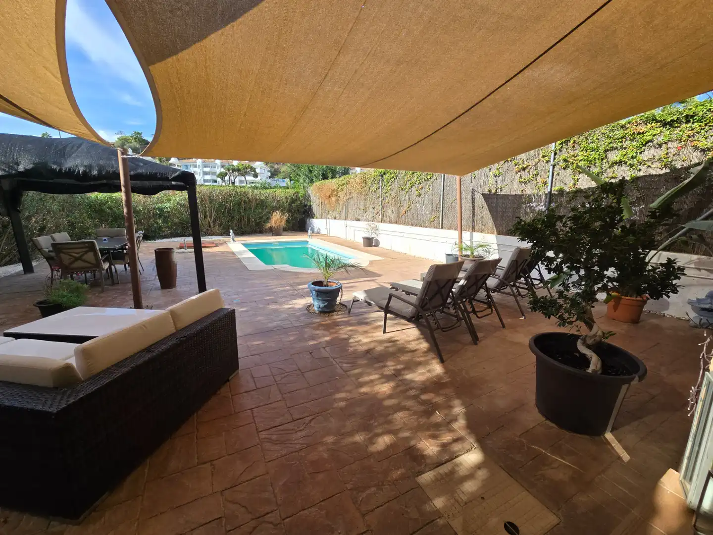 Terrassa de Casa o xalet en venda en Mijas amb Aire condicionat, Calefacció i Jardí privat