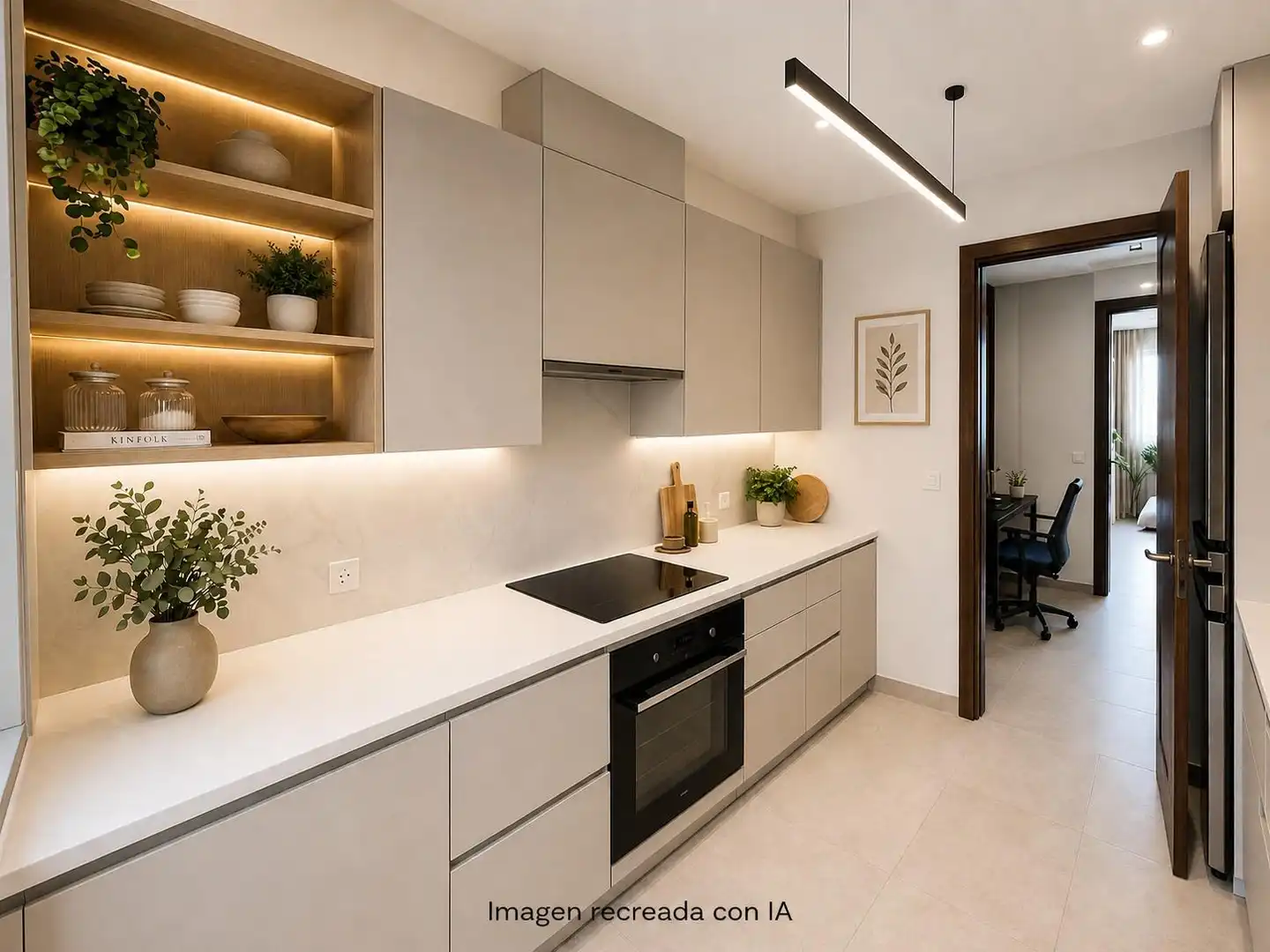 Kitchen of Flat for sale in Sevilla  with Air Conditioner and Private garden