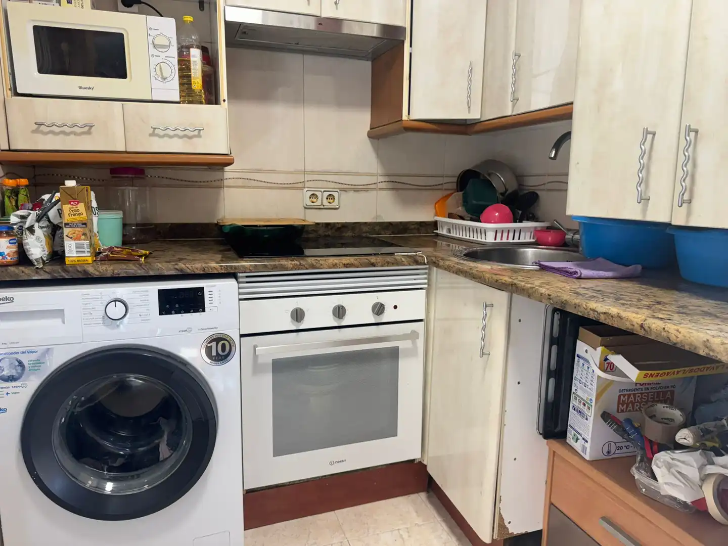 Kitchen of Flat for rent in Madrid  with Air Conditioner, Heating and Furnished
