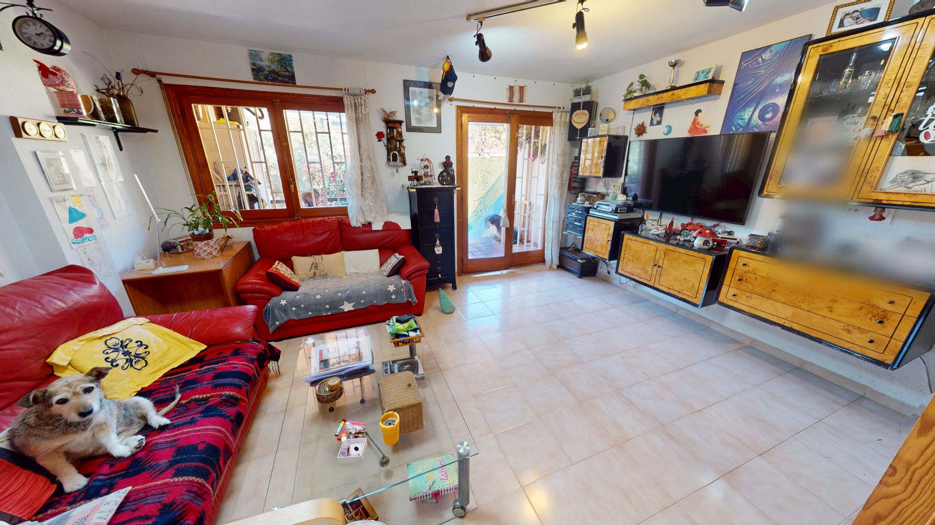 Sala d'estar de Casa adosada en venda en Sant Joan d'Alacant amb Aire condicionat, Jardí privat i Traster