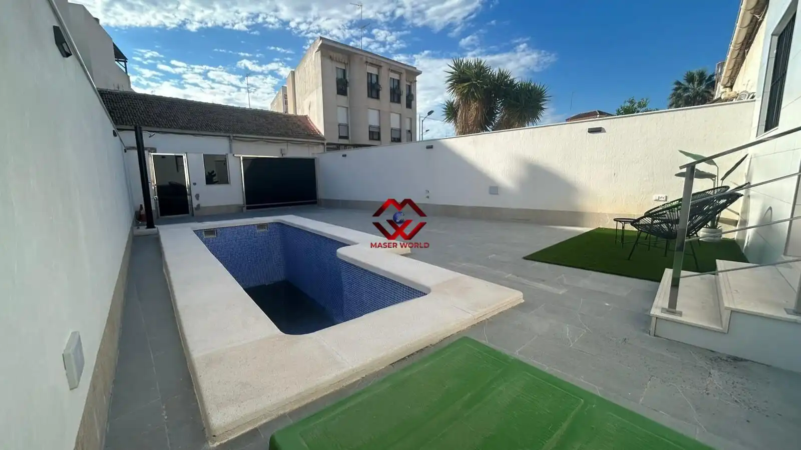 Vista exterior de Casa adosada en venta en San Javier con Terraza, Trastero y Piscina