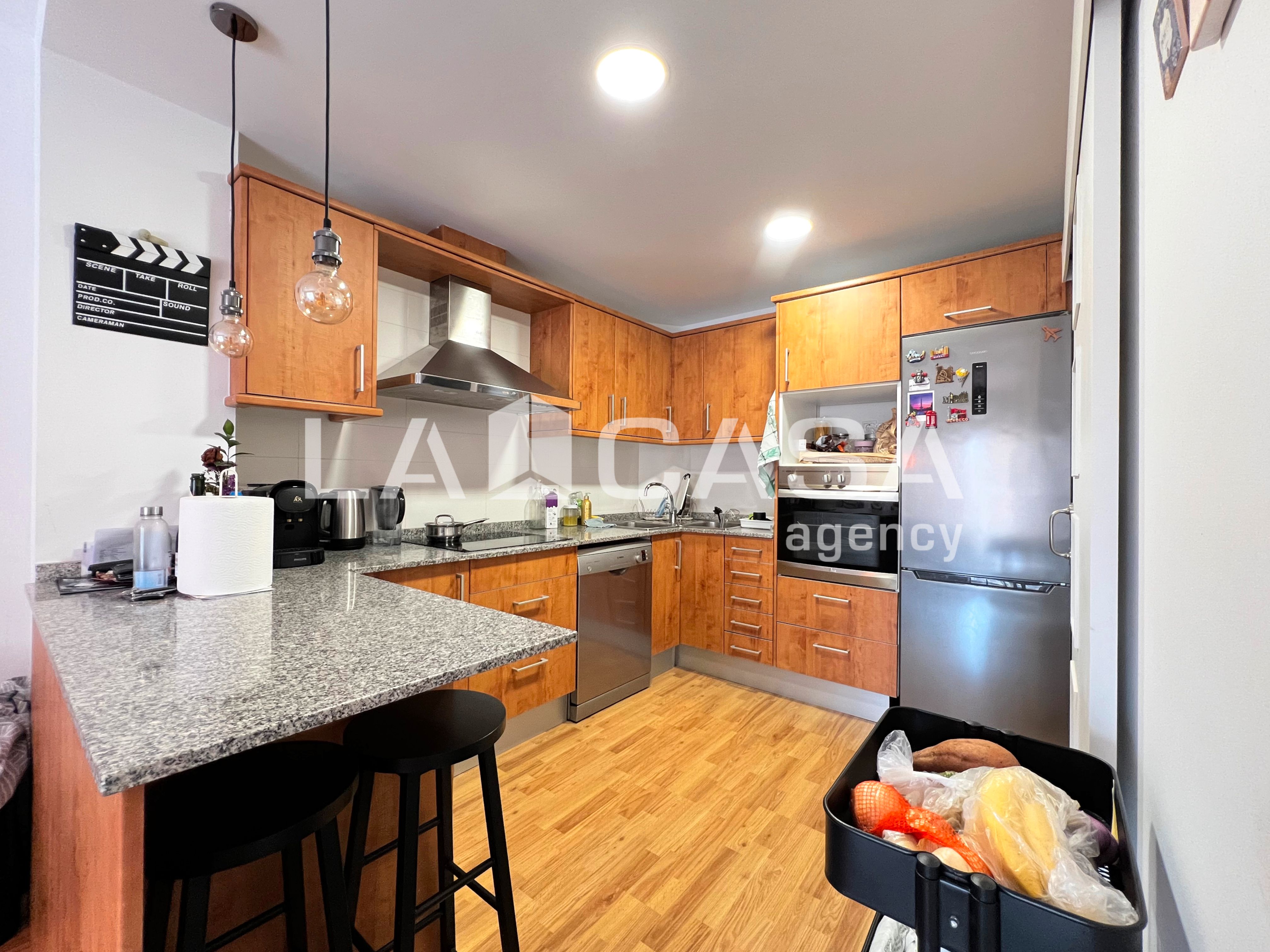 Kitchen of Flat for sale in Badalona  with Heating and Balcony