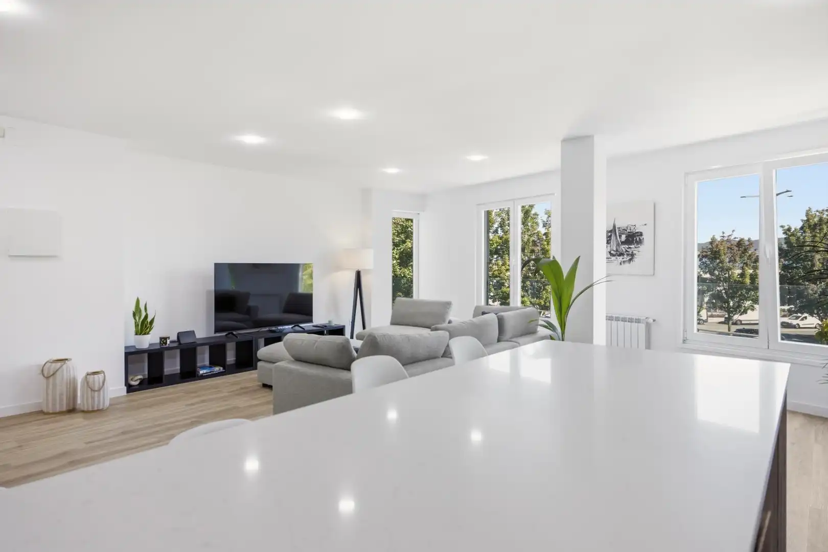 Living room of Apartments for sale in Vigo   with Heating, Furnished and Balcony