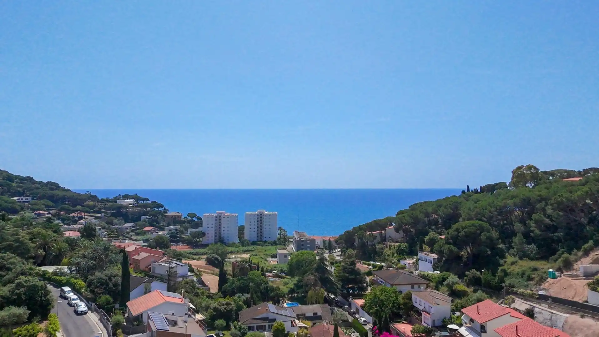 Exterior view of Houses for sale in Sant Pol de Mar  with Air Conditioner, Heating and Private garden