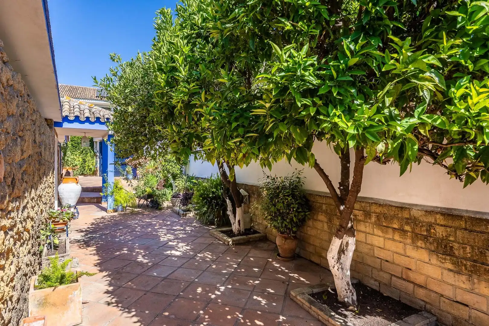 Terrasse von Haus oder Chalet zum Verkauf in Tomares mit Klimaanlage, Heizung und Privatgarten