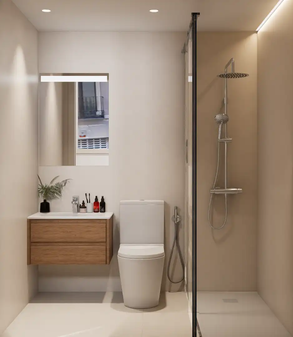 Bathroom of Flat for sale in Granada  with Air Conditioner and Heating