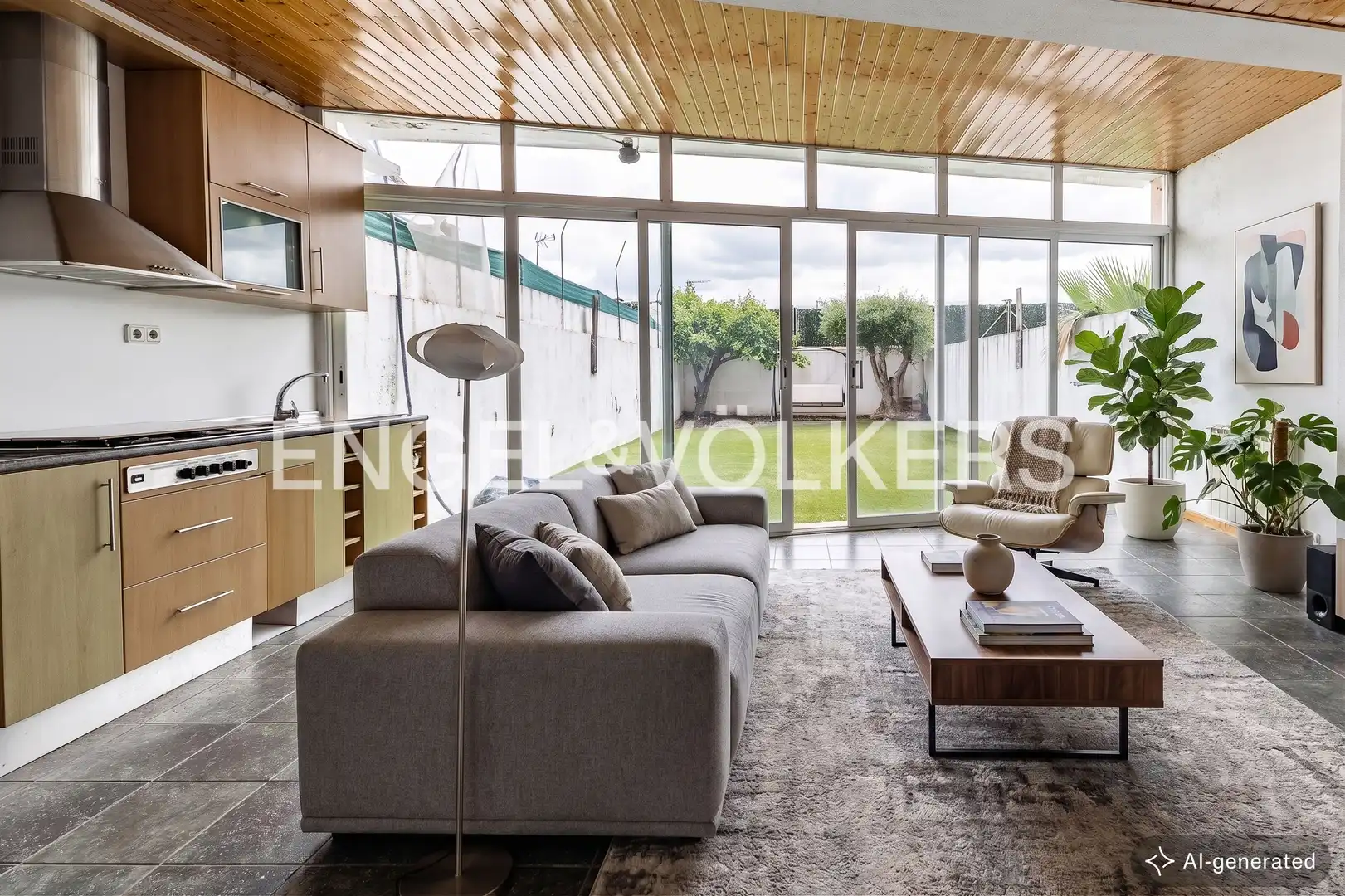 Sala d'estar de Casa o xalet en venda en Polinyà amb Calefacció, Jardí privat i Terrassa