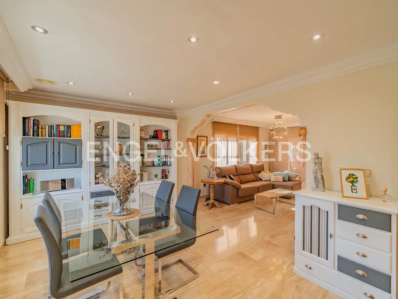 Dining room of Houses for sale in San Vicente del Raspeig / Sant Vicent del Raspeig  with Air Conditioner, Heating and Private garden