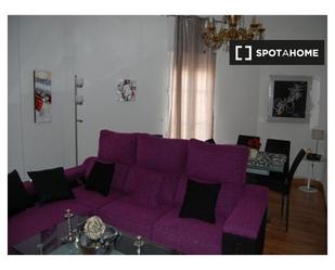 Living room of Flat to rent in  Madrid Capital  with Air Conditioner, Heating and Furnished