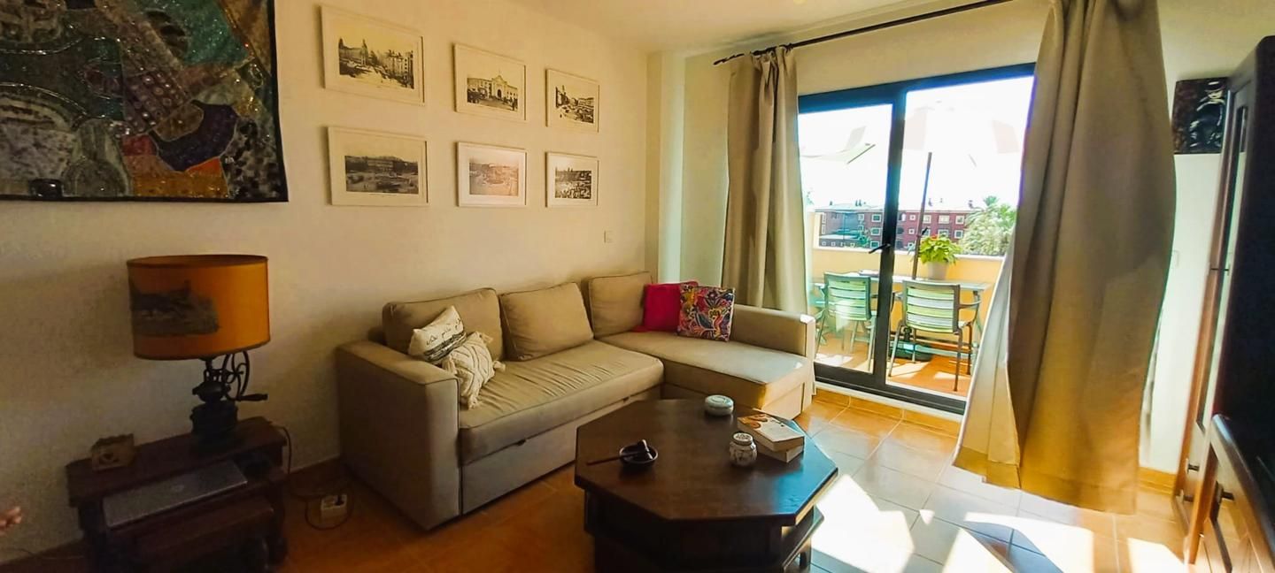 Living room of Flat for sale in Vera  with Air Conditioner, Terrace and Furnished