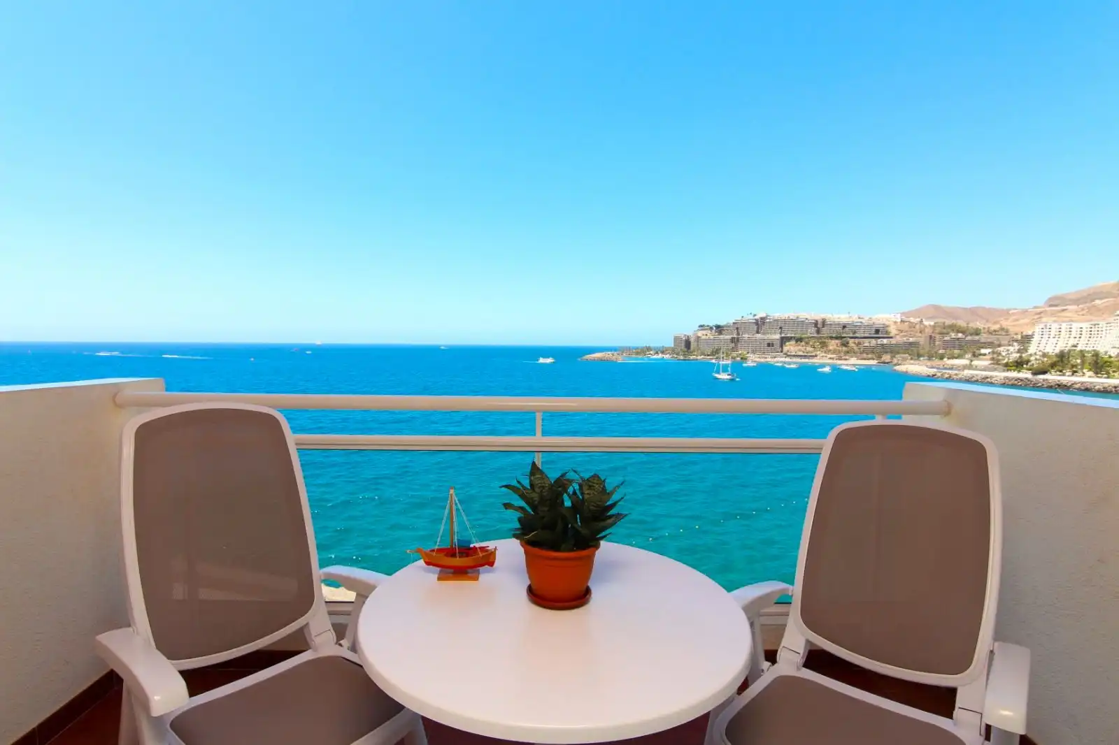 Terraza de Piso de alquiler en Mogán con Terraza, Amueblado y Microondas
