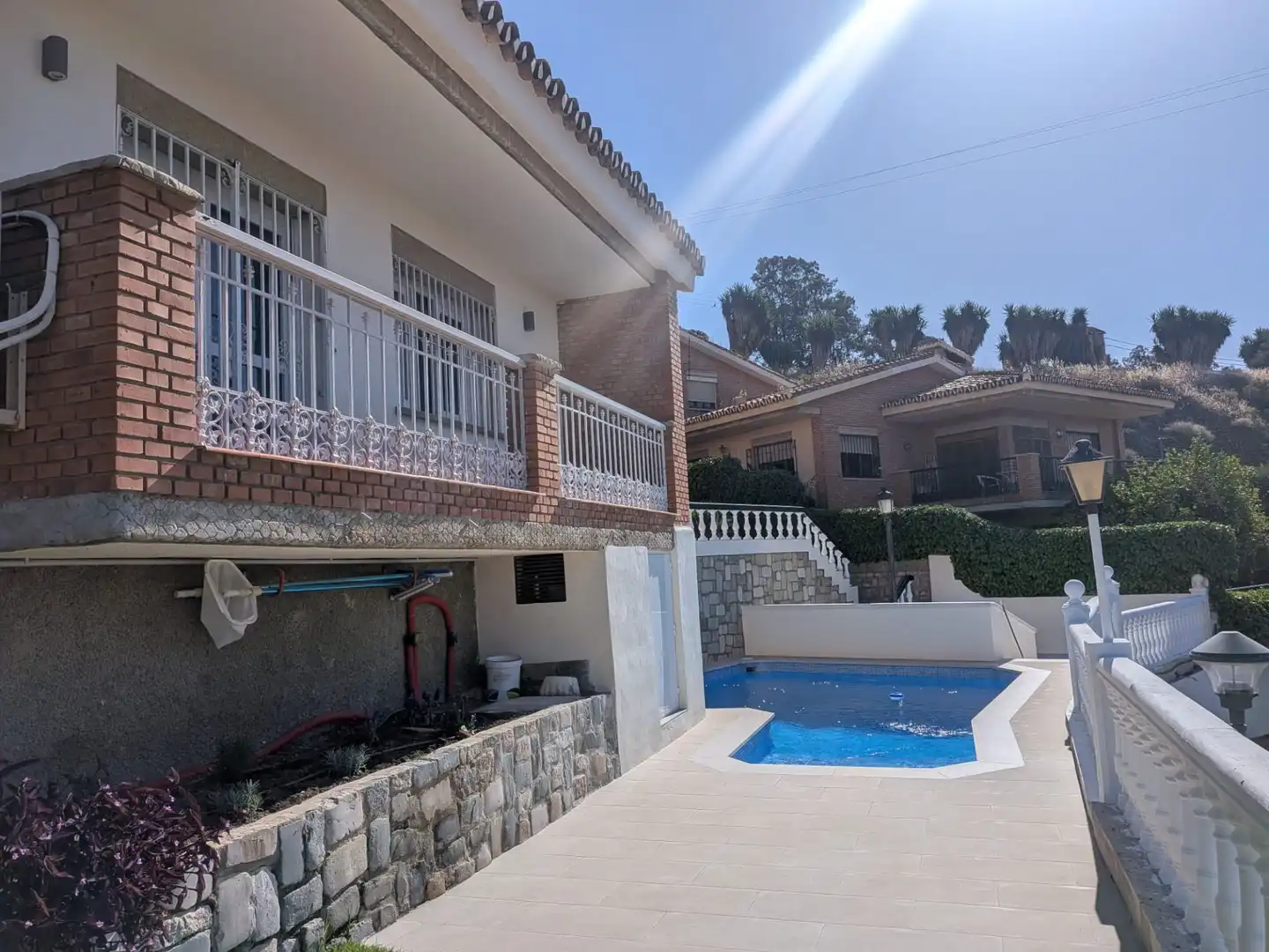 Vista exterior de Casa o chalet de alquiler en Málaga con Aire acondicionado, Jardín privado y Terraza
