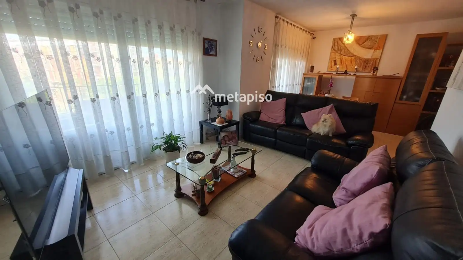 Sala de estar de Dúplex en venta en Vilafranca del Penedès con Calefacción, Terraza y Amueblado