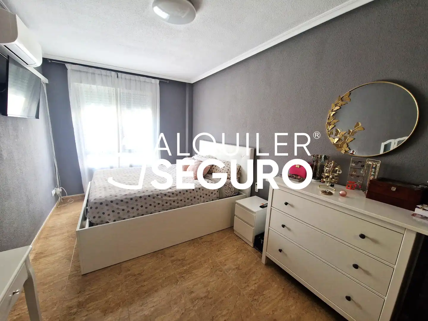 Schlafzimmer von Wohnung zur Miete in Humanes de Madrid mit Klimaanlage, Heizung und Terrasse