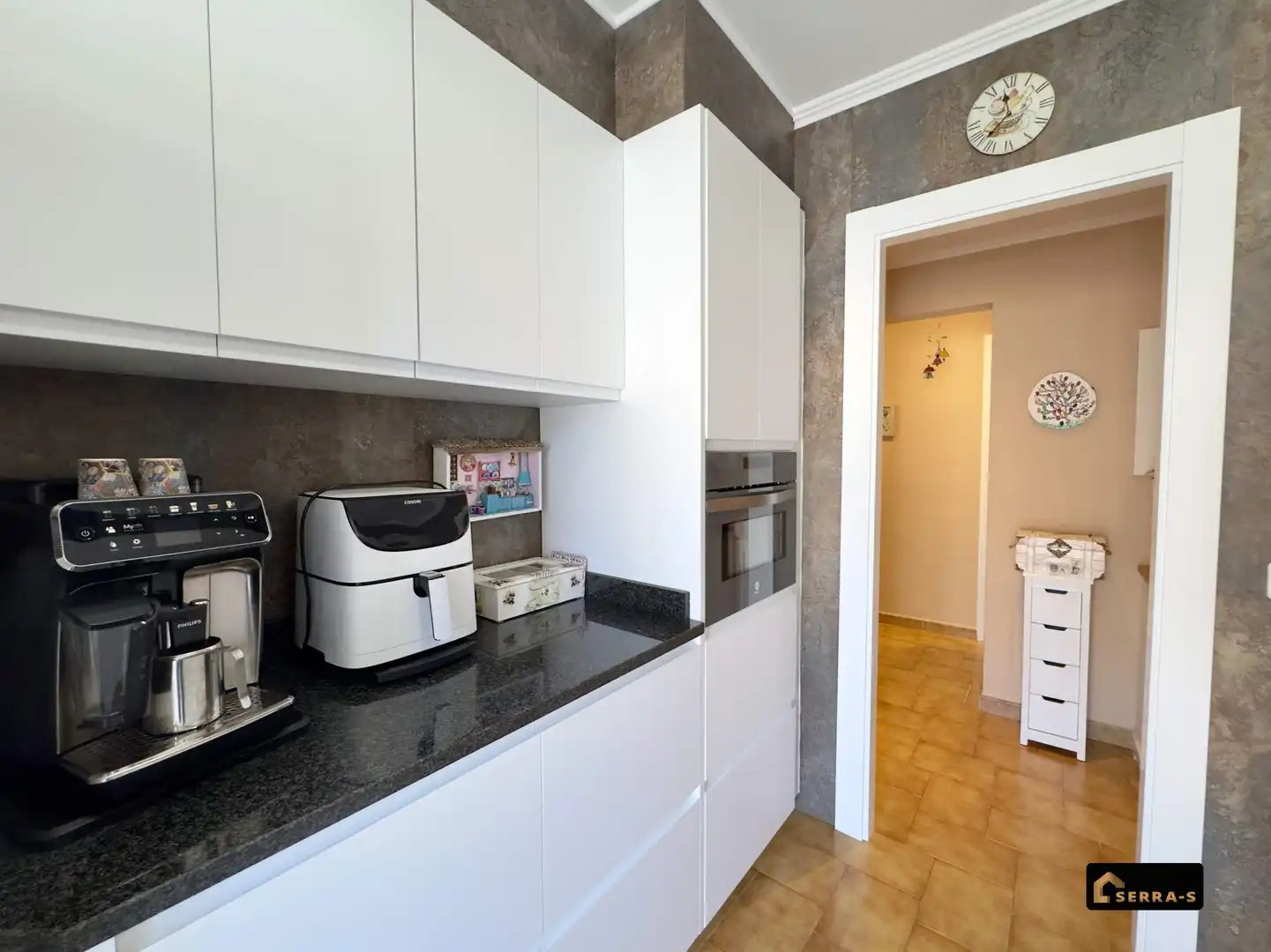 Küche von Wohnung zum Verkauf in Malgrat de Mar mit Klimaanlage und Balkon