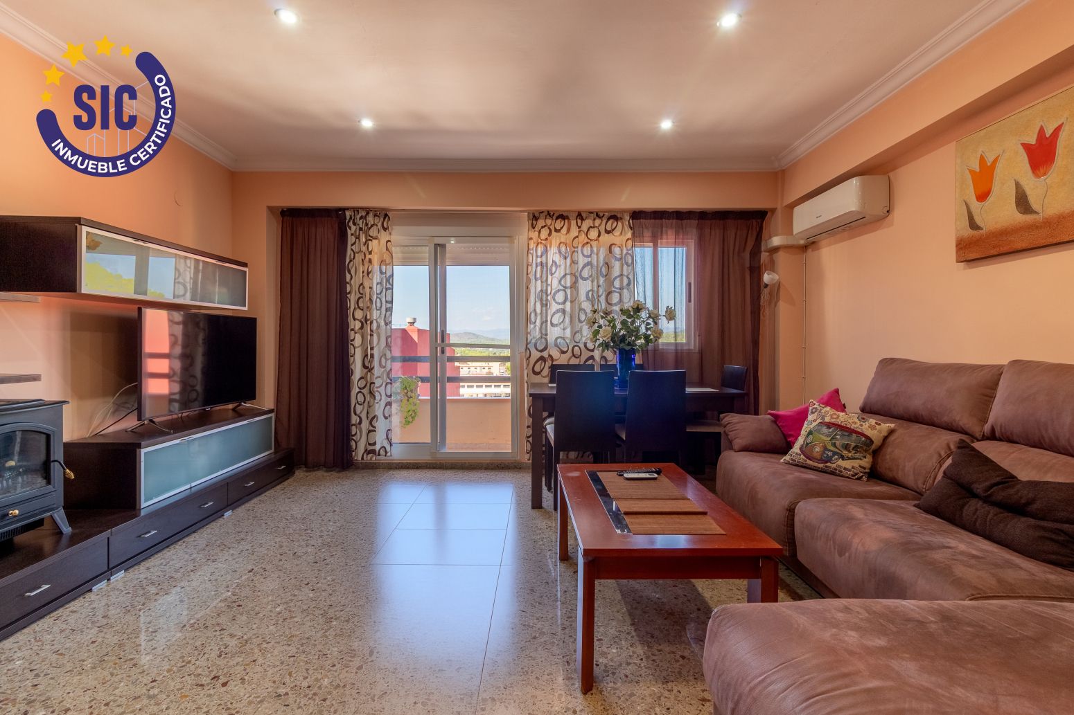 Living room of Flat for sale in Gilet  with Heating and Balcony