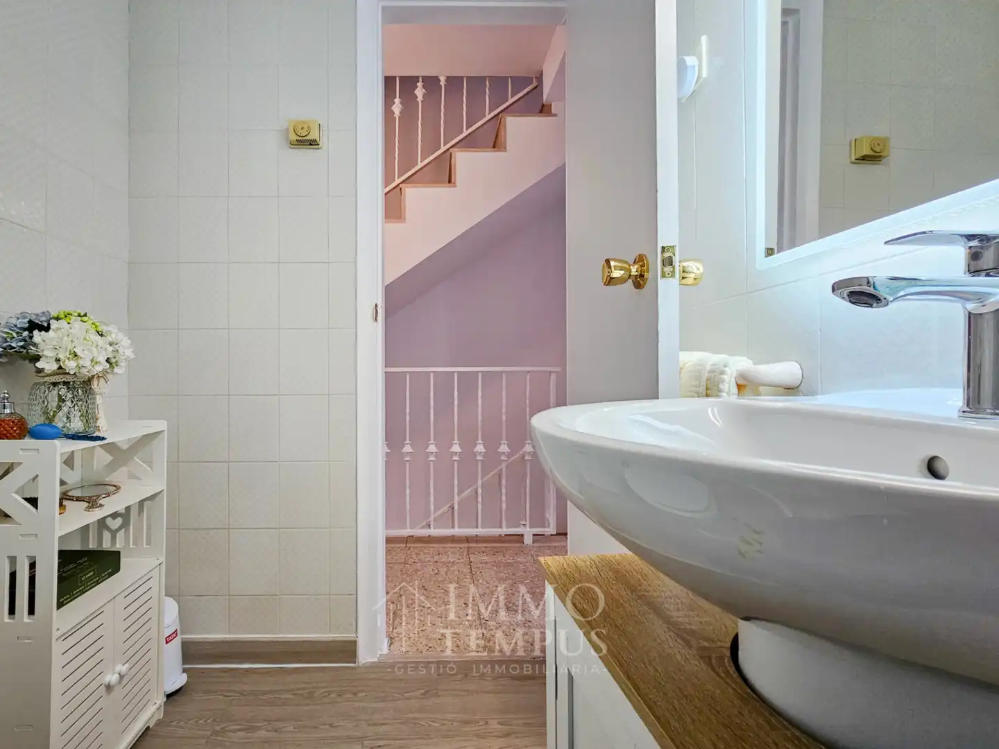 Baño de Casa adosada en venta en Sant Cugat del Vallès con Jardín privado, Parquet y Terraza