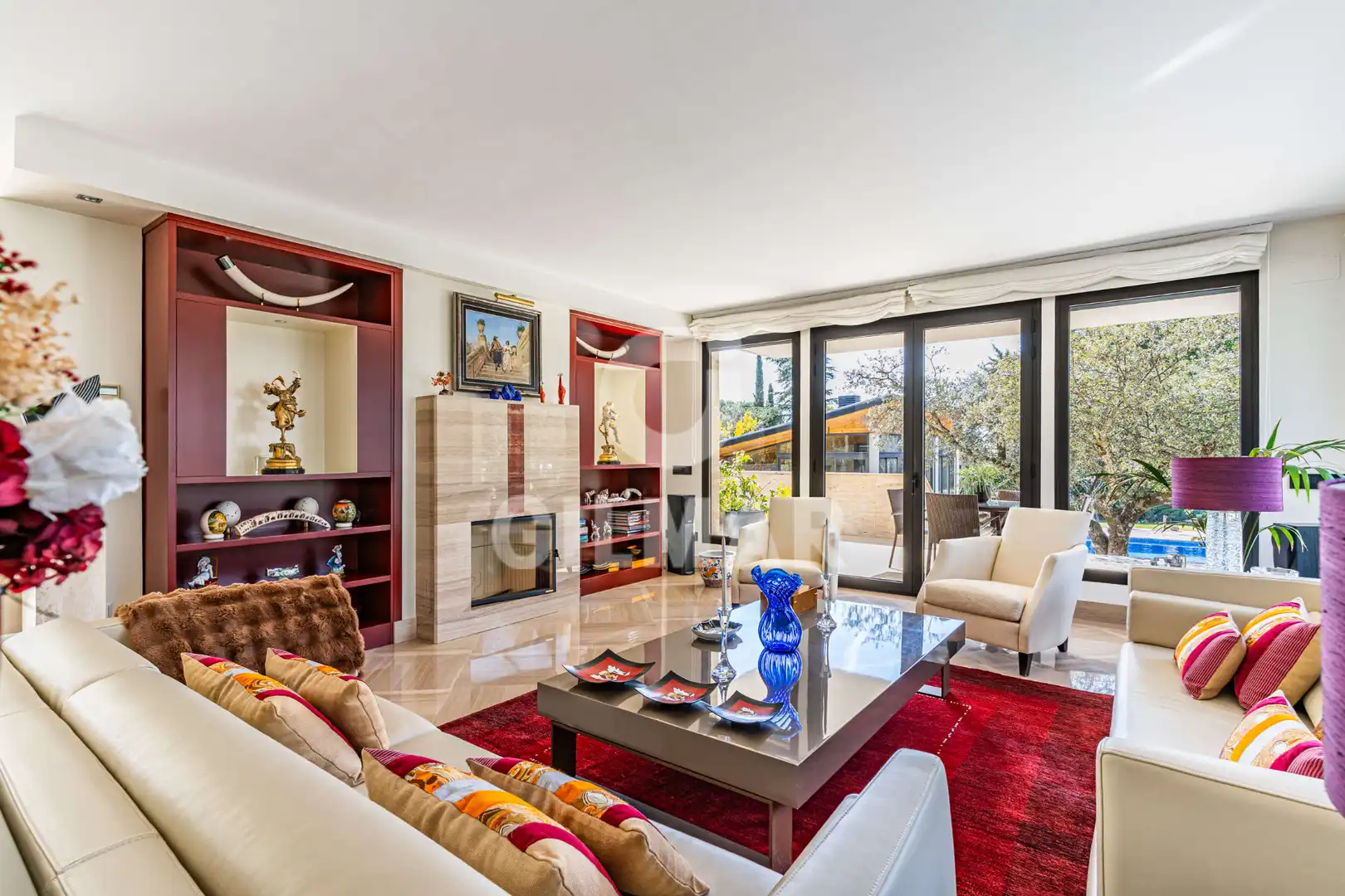 Sala de estar de Casa o chalet en venta en Las Rozas de Madrid con Aire acondicionado, Calefacción y Jardín privado