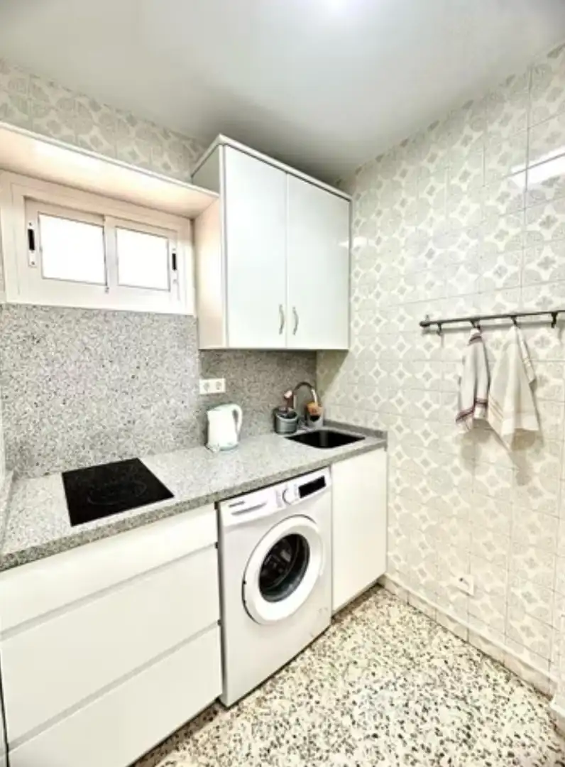 Küche von Wohnung zur Miete in Benalmádena mit Klimaanlage und Möbliert