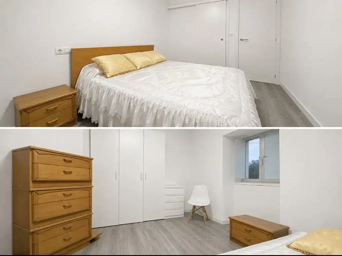 Habitación de Finca rústica en venta en Mesía con Jardín privado, Parquet y Amueblado