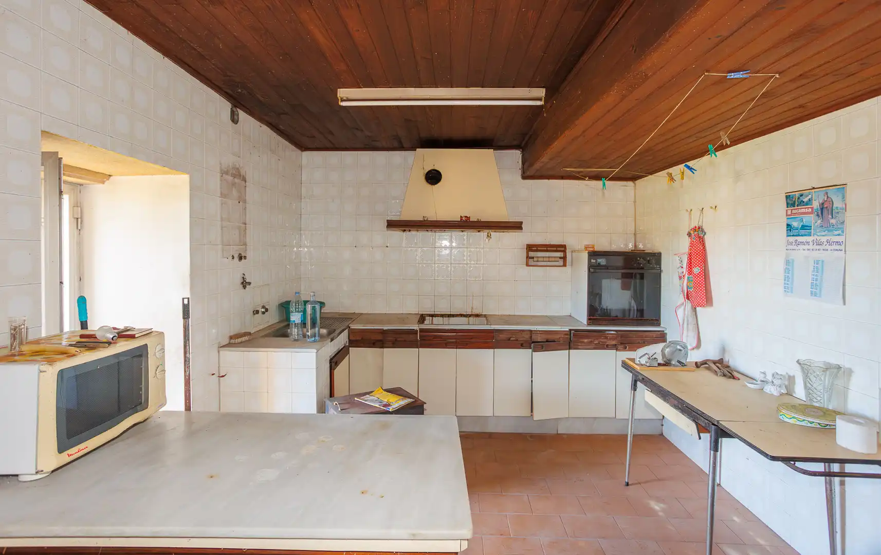 Cocina de Finca rústica en venta en Noia con Amueblado