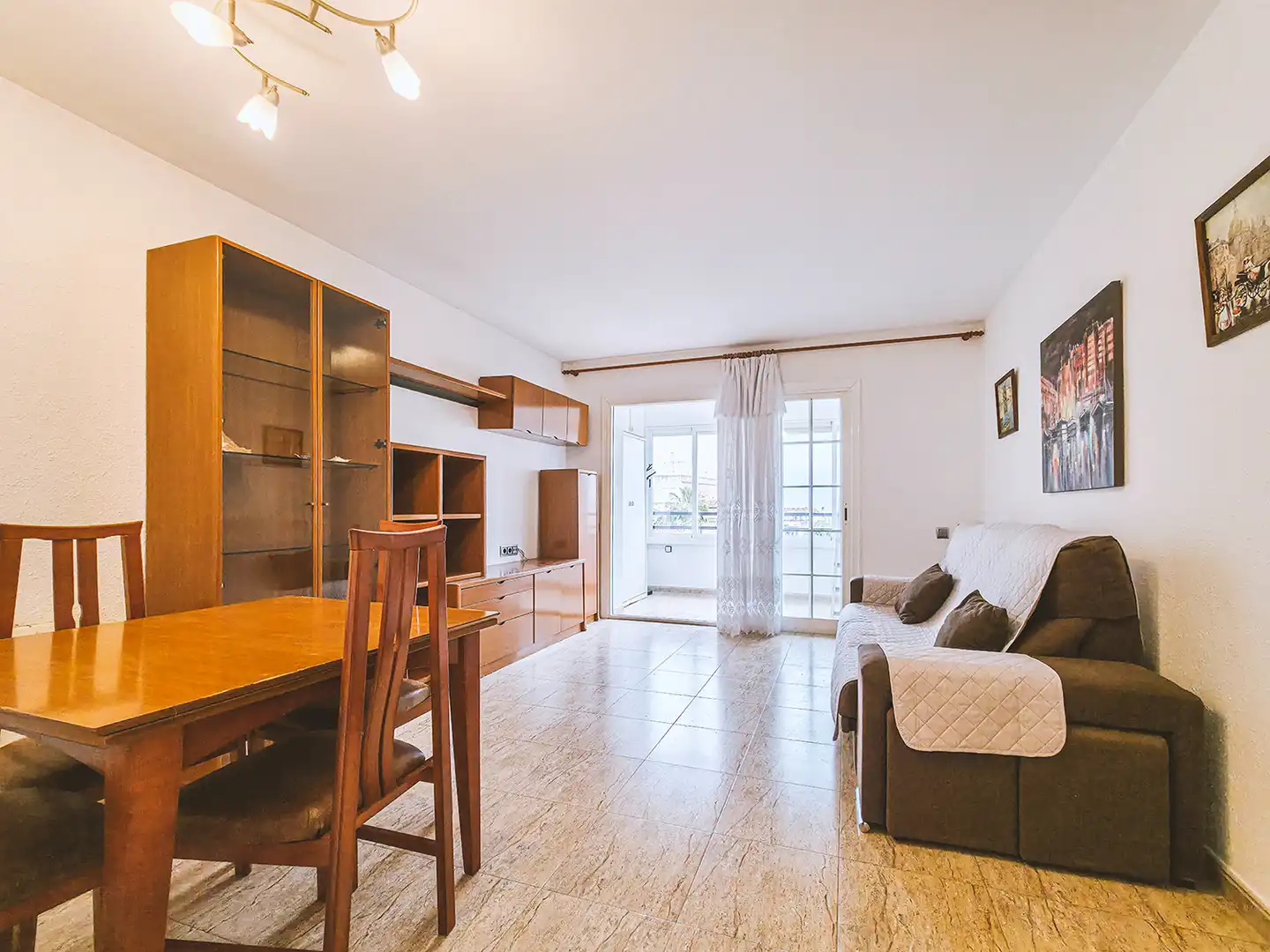Living room of Flat for rent in Sant Pol de Mar  with Heating, Furnished and Oven