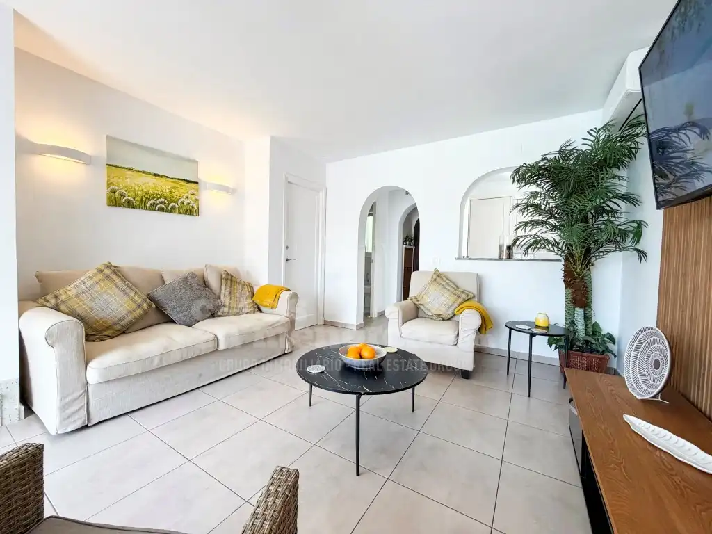 Living room of Apartments for sale in Es Mercadal  with Air Conditioner, Private garden and Terrace