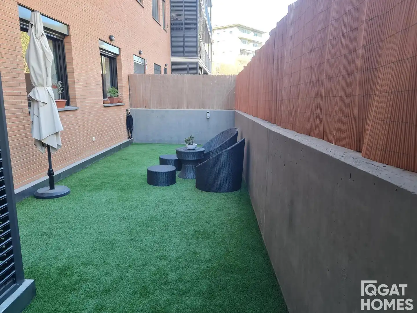 Terrassa de Pis de lloguer en Sant Cugat del Vallès amb Aire condicionat, Jardí privat i Terrassa
