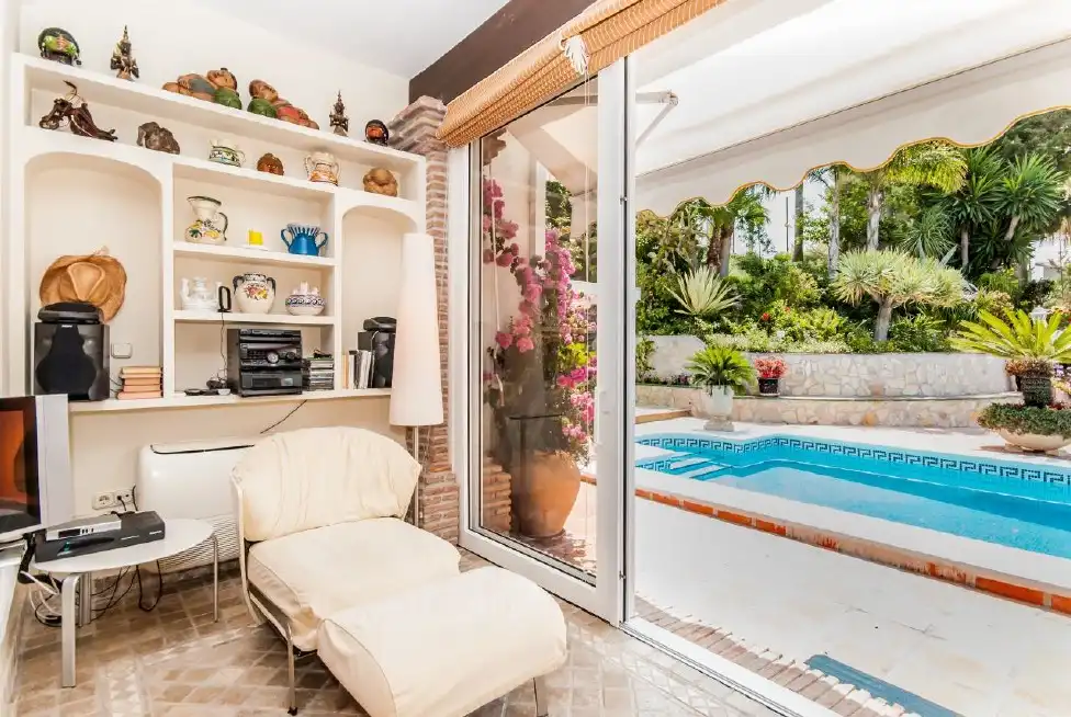 Terraza de Casa o chalet en venta en Vélez-Málaga con Aire acondicionado, Jardín privado y Terraza