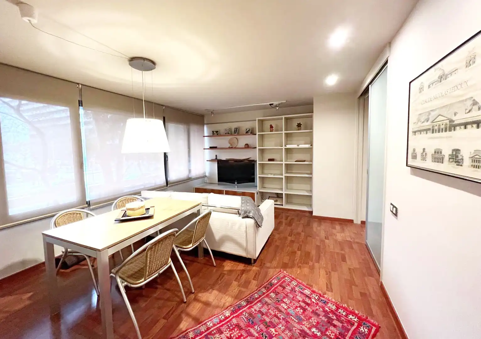 Sala de estar de Piso en venta en Barcelona con Aire acondicionado, Calefacción y Parquet