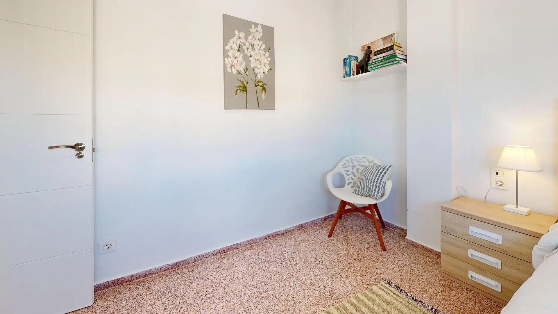 Dormitori de Apartament de lloguer en Elche / Elx amb Aire condicionat, Calefacció i Terrassa