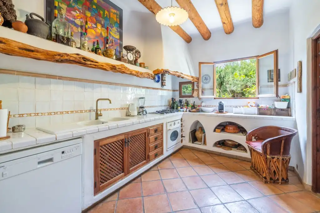 Cocina de Casa o chalet en venta en Alcúdia con Aire acondicionado, Calefacción y Jardín privado