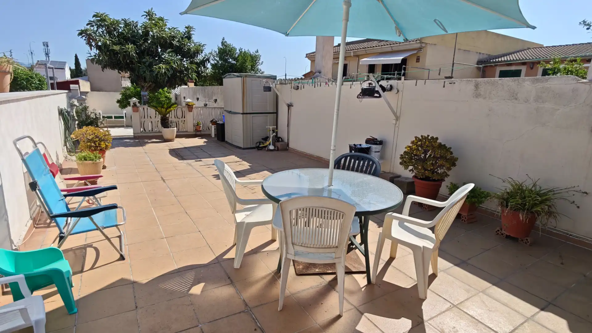 Terraza de Casa adosada en venta en  Palma de Mallorca con Aire acondicionado, Calefacción y Jardín privado
