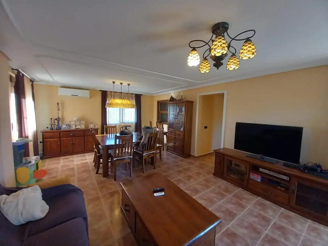 Wohnzimmer von Haus oder Chalet zum Verkauf in Alicante / Alacant mit Klimaanlage und Schwimmbad