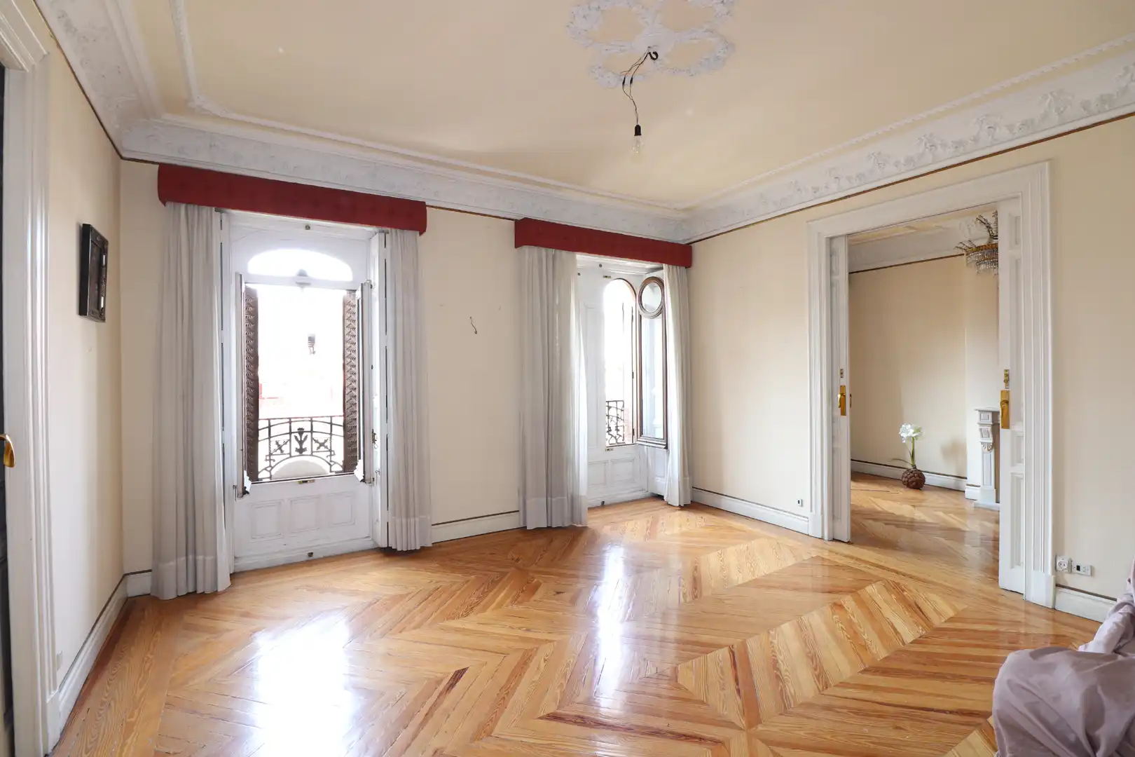 Sala de estar de Piso en venta en Madrid con Calefacción, Parquet y Trastero