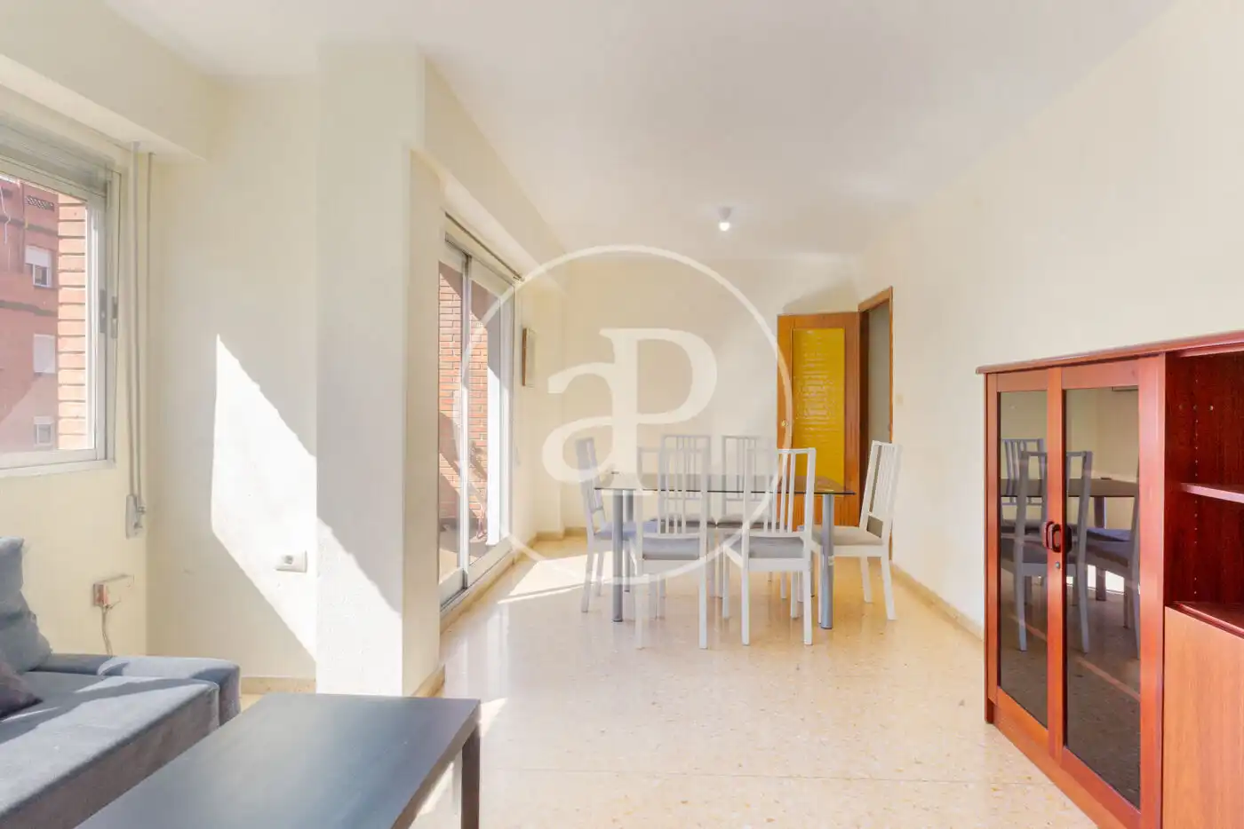 Dining room of Flat for sale in Valencia  with Heating, Furnished and Balcony