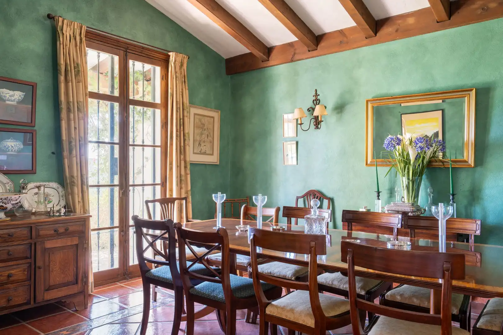 Comedor de Finca rústica en venta en Mijas con Terraza