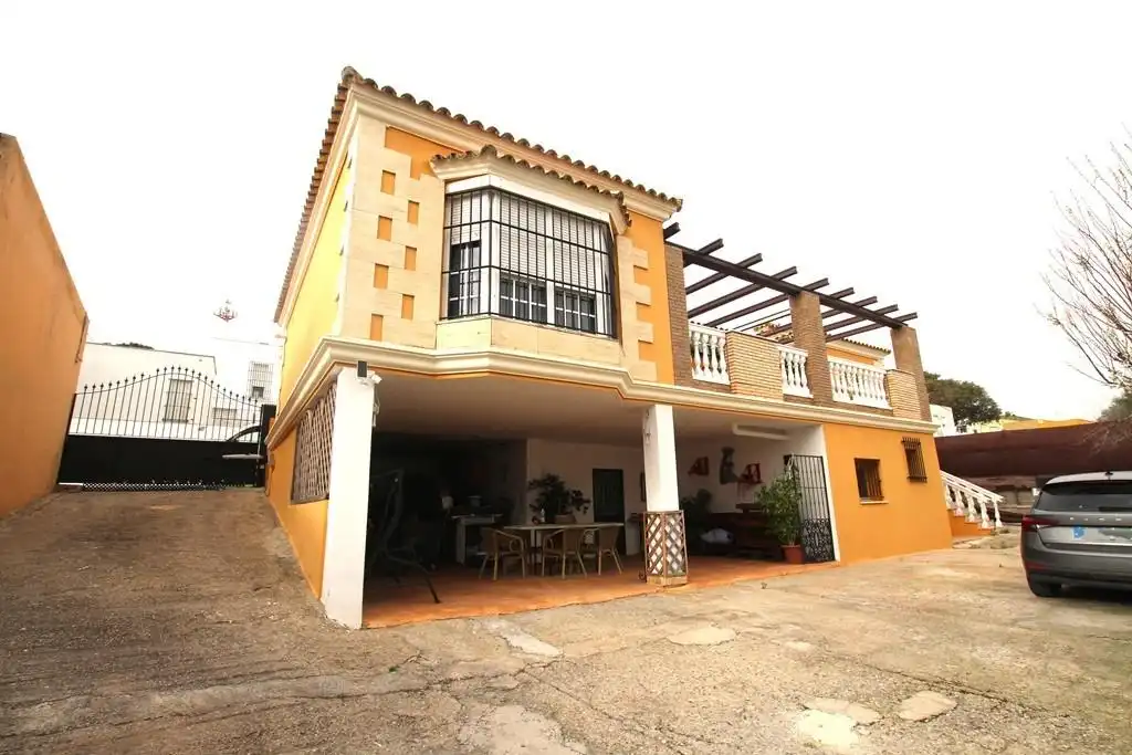 Exterior view of Houses for sale in Jerez de la Frontera  with Air Conditioner, Private garden and Terrace