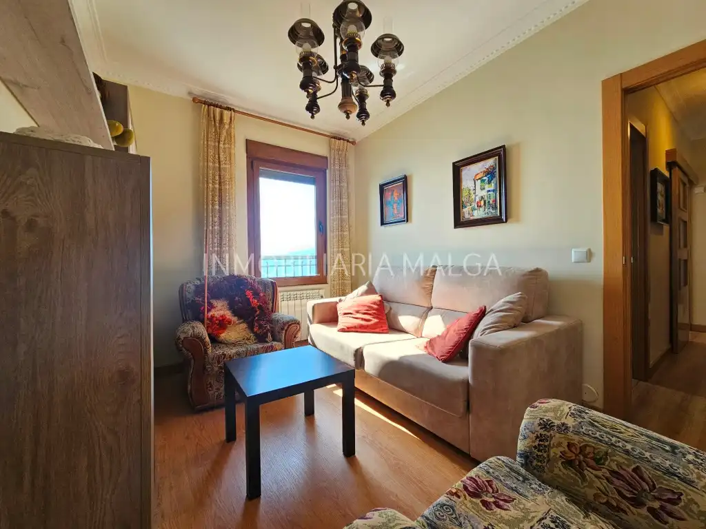 Sala de estar de Piso en venta en Colunga con Calefacción, Parquet y Amueblado