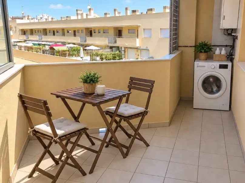 Terrasse von Wohnung zur Miete in  Palma de Mallorca mit Klimaanlage, Terrasse und Balkon